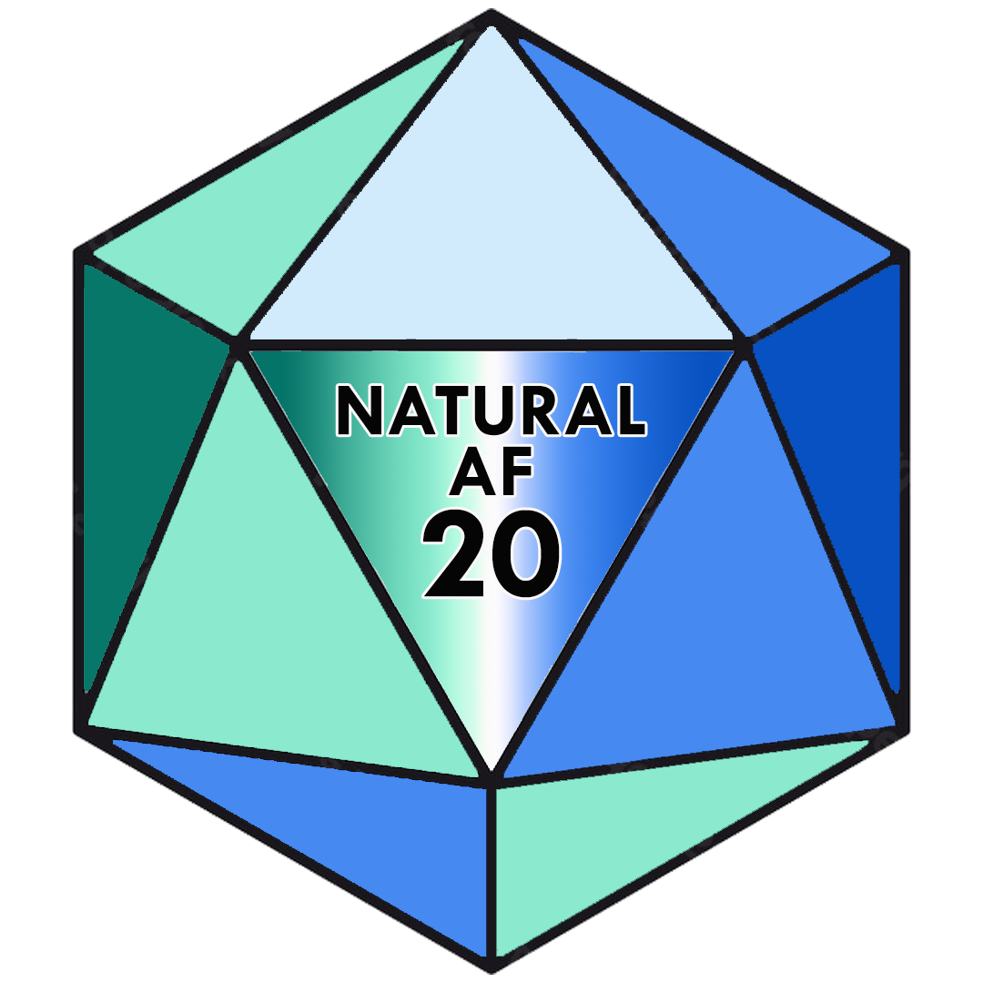 Natural AF D20 Sticker