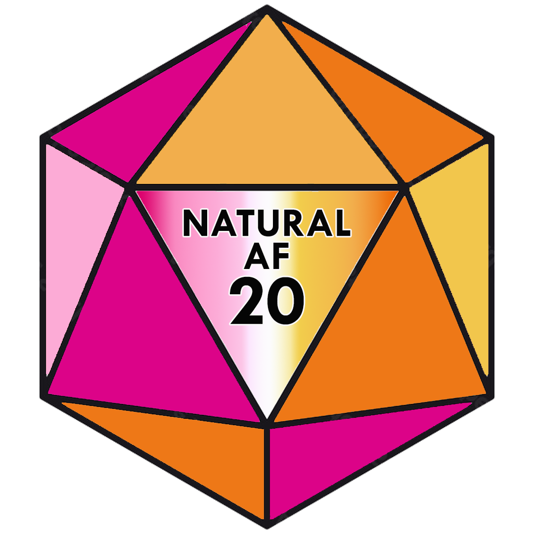 Natural AF D20 Sticker